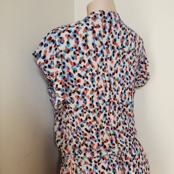 OLIVACEOUS Floral Button Front Romper - Picture 4 of 7